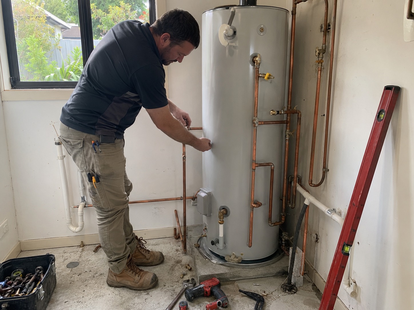 Commercial plumbing and pipework installation