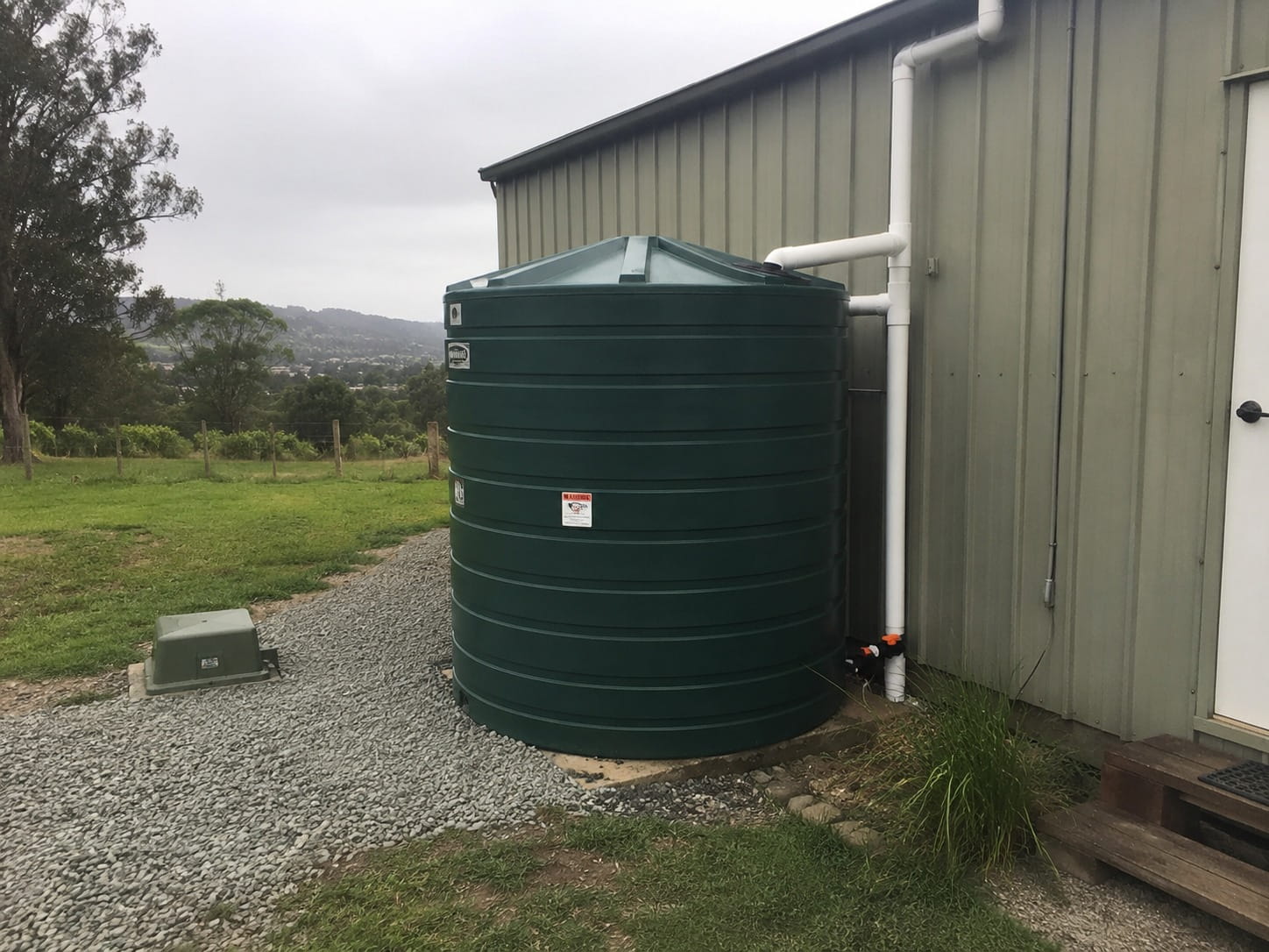 Underground sewer and stormwater drainage installation