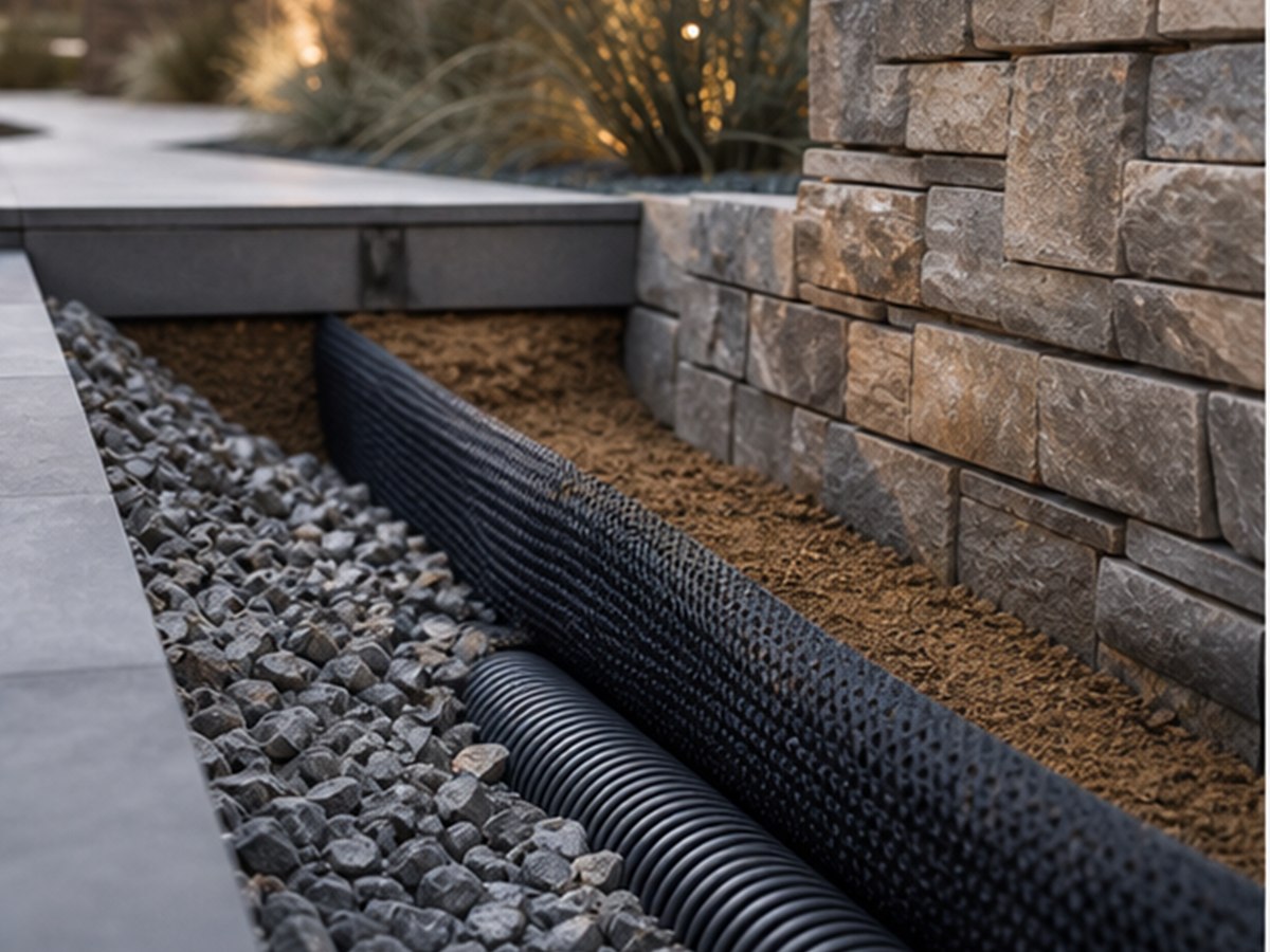 retaining wall drainage Hamilton